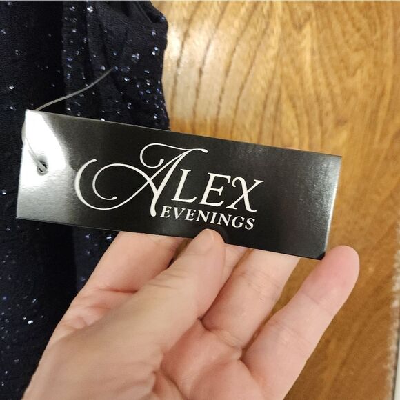 Alex Evenings Sleevless Navy Dress With Matching Jacket Size 10 NWT - Picture 4 of 7